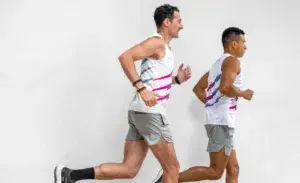 Runner training with a friend for a Australian Marathon