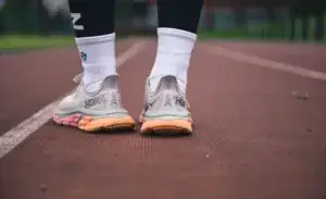 Half marathon walking shoes with cushioned soles for long-distance comfort.