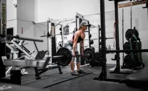 Back Exercises for Cyclists deadlift training in the gym