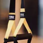 TRX suspension straps used for strength training for triathletes