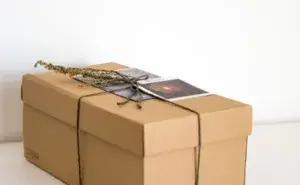 best gifts for marathon runners wrapped in a simple eco-friendly box