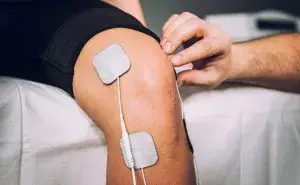 how to properly use a TENS unit on the knee for pain relief