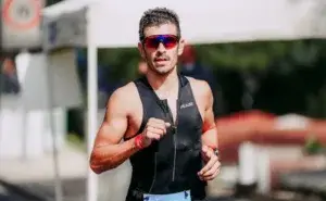 Triathlete showing how to conquer Ironman runs with the right pacing strategy
