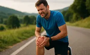 Runner experiencing pain on inside of knee after running
