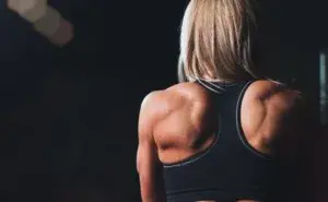 Back exercises for runners at home showing strong upper back muscles during training