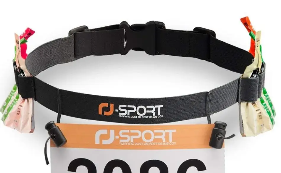 best triathlon race belt with gel loops and race number attached