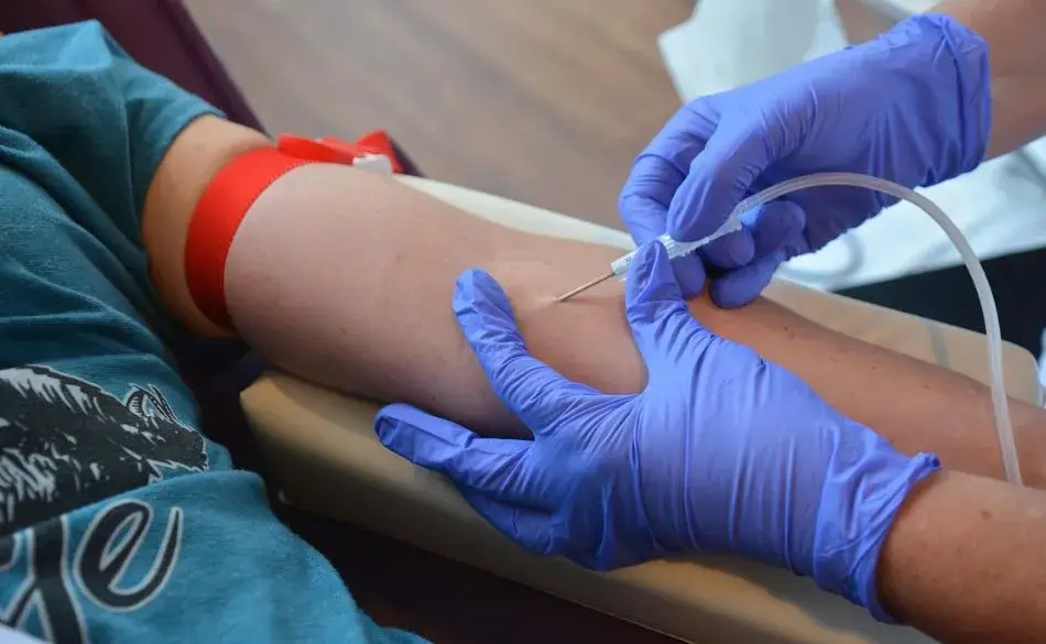 When to train or race after a blood test or donation during a blood draw procedure.