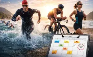 Triathlon calendar for planning a triathlon racing season