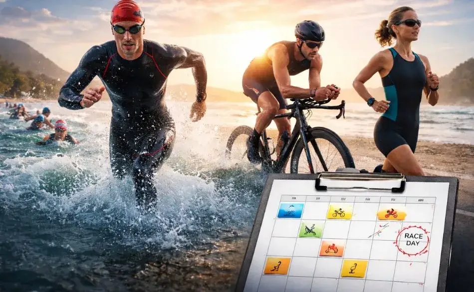 Triathlon calendar for planning a triathlon racing season
