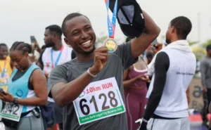 10K training plan — runner on a road preparing for a 10km race